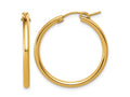 FJC Finejewelers 14 kt Yellow Gold Filled 1/20 Filled Eurowire Hoop Earrings 2.3 x 29 mm