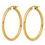 FJC Finejewelers 14 kt Yellow Gold Filled 1/20 Filled Eurowire Hoop Earrings 2.30 x 35 mm