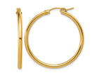 FJC Finejewelers 14 kt Yellow Gold Filled 1/20 Filled Eurowire Hoop Earrings 2.30 x 35 mm