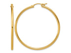 FJC Finejewelers 14 kt Yellow Gold Filled 1/20 Filled Eurowire Hoop Earrings 2.30 x 50 mm