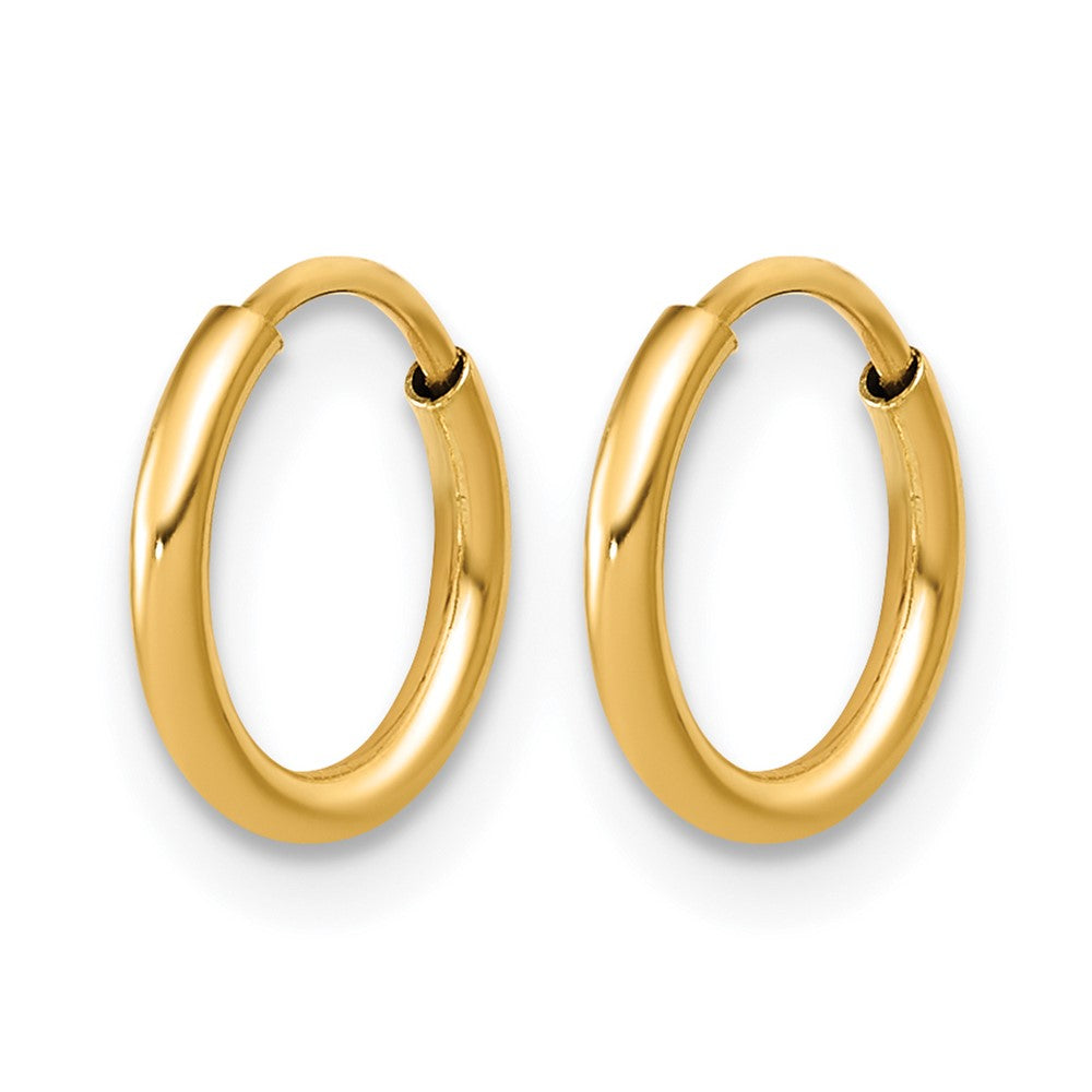FJC Finejewelers 14 kt Yellow Gold Filled 1/20 Filled Endless Hoop Earrings 1.25 x 9 mm