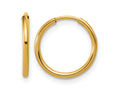 FJC Finejewelers 14 kt Yellow Gold Filled 1/20 Filled Endless Hoop Earrings 1.25 x 14 mm