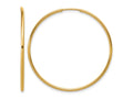 FJC Finejewelers 14 kt Yellow Gold Filled 1/20 Filled Endless Hoop Earrings 1.25 x 38 mm