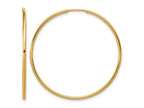FJC Finejewelers 14 kt Yellow Gold Filled 1/20 Filled Endless Hoop Earrings 1.25 x 38 mm