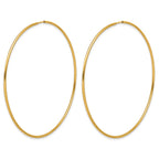 FJC Finejewelers 14 kt Yellow Gold Filled 1/20 Filled Endless Hoop Earrings 1.25 x 65 mm