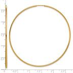 FJC Finejewelers 14 kt Yellow Gold Filled 1/20 Filled Endless Hoop Earrings 1.25 x 65 mm
