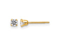 FJC Finejewelers 14 kt Yellow Gold Filled 1/20 Filled CZ Stud Post Earrings 3 mm