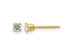 FJC Finejewelers 14 kt Yellow Gold Filled 1/20 Filled CZ Stud Post Earrings 3 mm