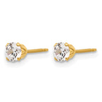 FJC Finejewelers 14 kt Yellow Gold Filled 1/20 Filled 4mm CZ Stud Post Earrings