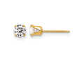 FJC Finejewelers 14 kt Yellow Gold Filled 1/20 Filled 4mm CZ Stud Post Earrings