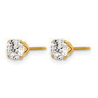 FJC Finejewelers 14 kt Yellow Gold Filled 1/20 Filled CZ Stud Post Earrings 5 mm