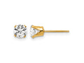 FJC Finejewelers 14 kt Yellow Gold Filled 1/20 Filled CZ Stud Post Earrings 5 mm