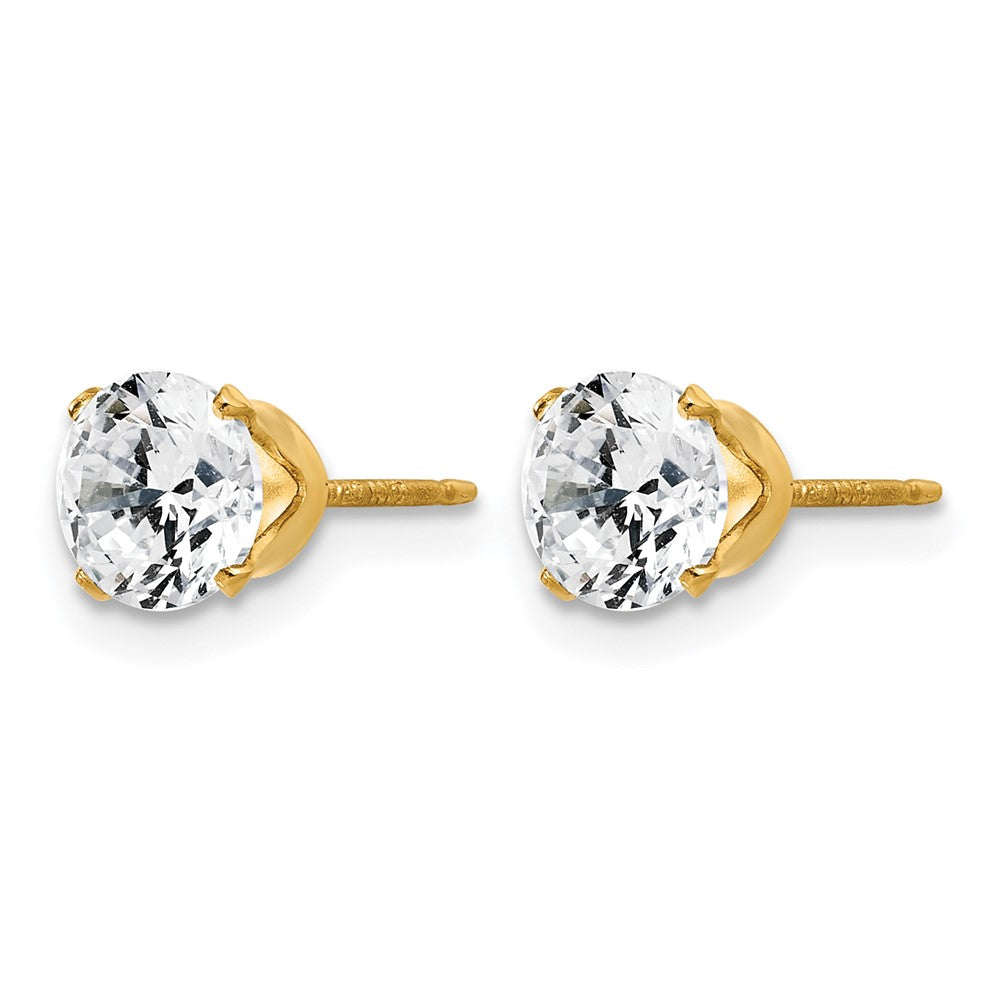 FJC Finejewelers 14 kt Yellow Gold Filled 1/20 Filled CZ Stud Post Earrings 6 x 6 mm