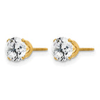 FJC Finejewelers 14 kt Yellow Gold Filled 1/20 Filled CZ Stud Post Earrings 6 x 6 mm