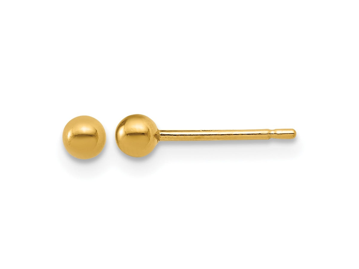 FJC Finejewelers 14 kt Yellow Gold Filled 1/20 Filled Ball Post Earrings 3 x 3 mm