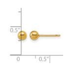 FJC Finejewelers 14 kt Yellow Gold Filled 1/20 Filled Ball Post Earrings 4 x 4 mm