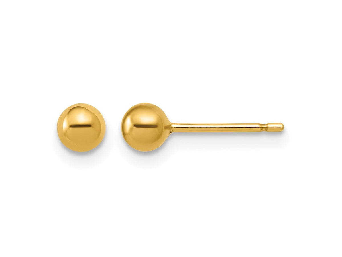 FJC Finejewelers 14 kt Yellow Gold Filled 1/20 Filled Ball Post Earrings 4 x 4 mm