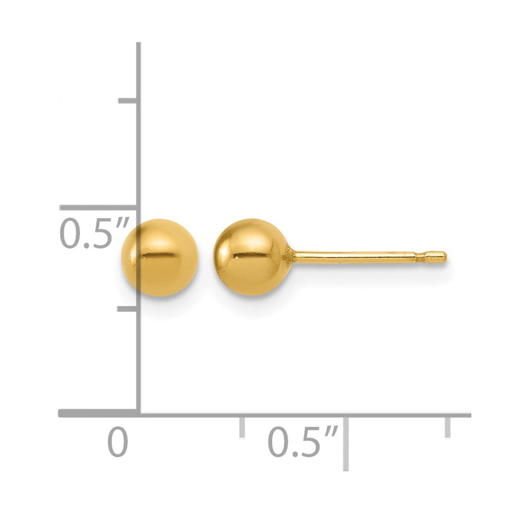 FJC Finejewelers 14 kt Yellow Gold Filled 1/20 Filled Ball Post Earrings 5 mm