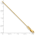 FJC Finejewelers 14 kt Yellow Gold Filled 1/20 Filled Flat Cable with Lobster Clasp Chain 16 Inches x 1.2 mm