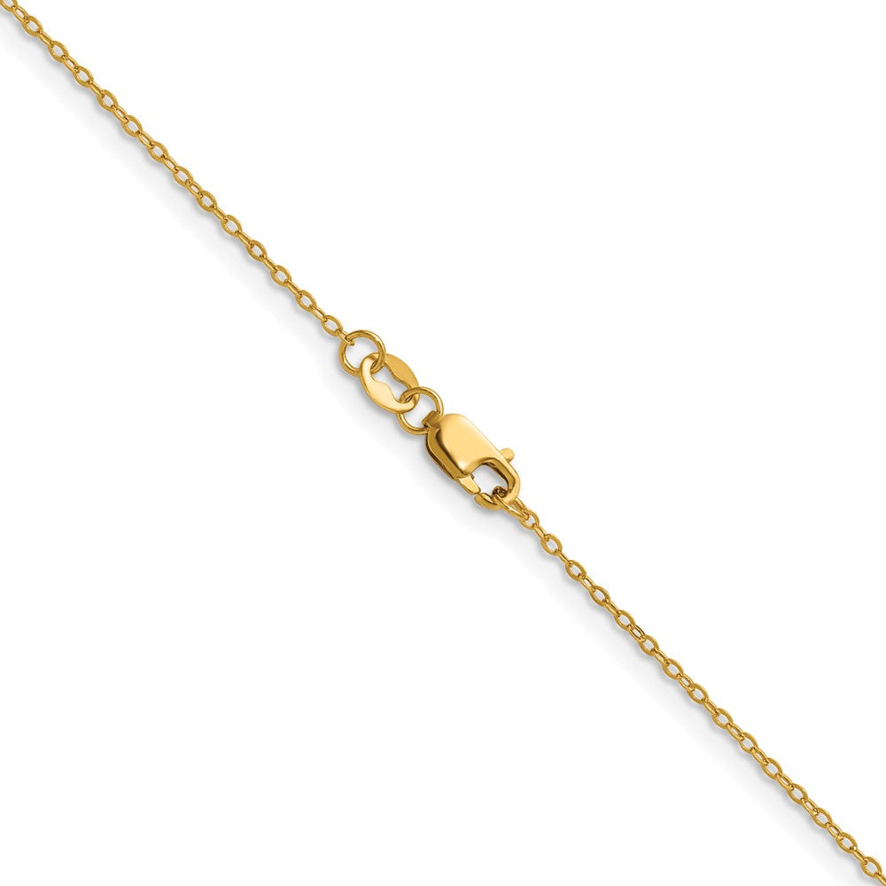 FJC Finejewelers 14 kt Yellow Gold Filled 1/20 Filled Flat Cable with Lobster Clasp Chain 18 Inches x 1.2 mm
