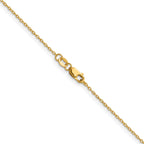 FJC Finejewelers 14 kt Yellow Gold Filled 1/20 Filled Flat Cable with Lobster Clasp Chain 18 Inches x 1.2 mm