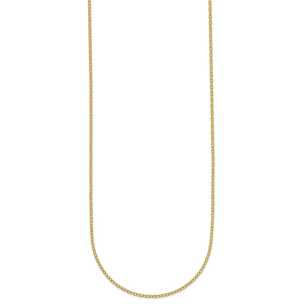 FJC Finejewelers 14 kt Yellow Gold Filled 1/20 Filled 1.60mm Flat Cable with Lobster Clasp 16in Chain 16 Inches x 1.6 mm