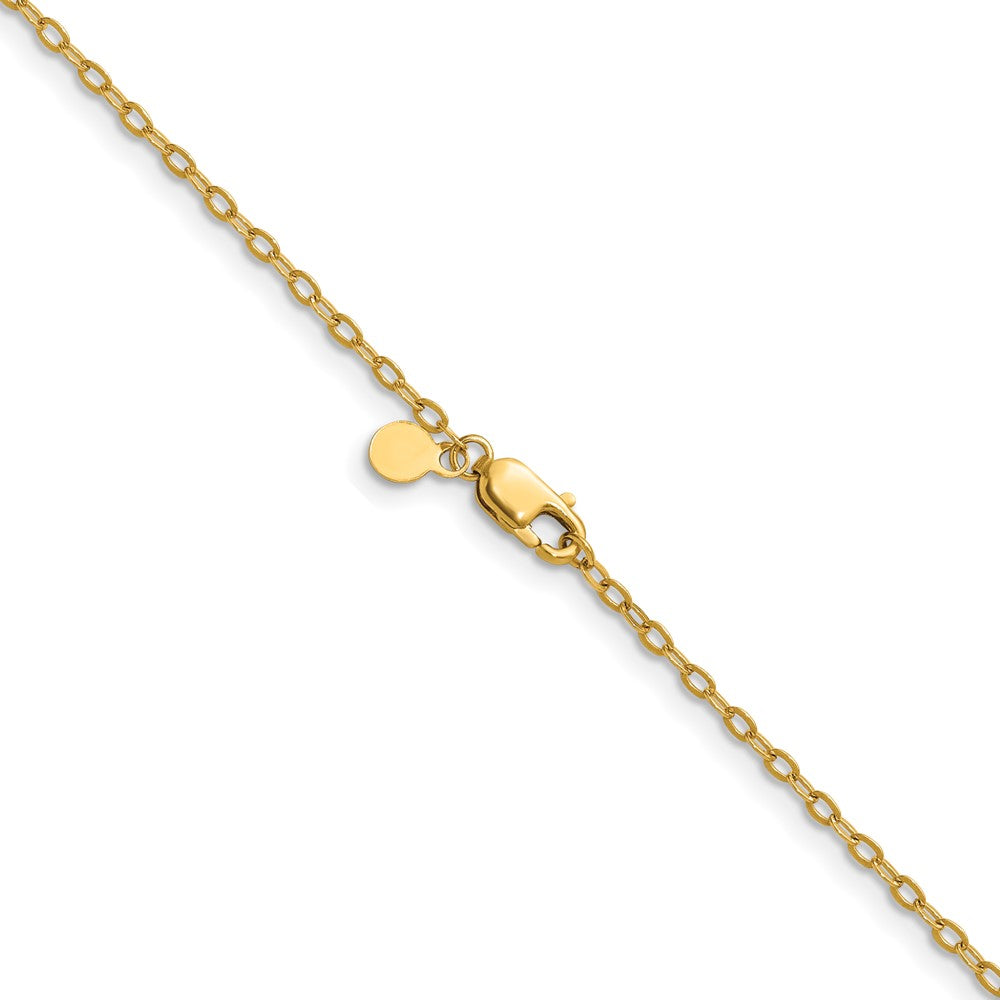 FJC Finejewelers 14 kt Yellow Gold Filled 1/20 Filled 1.60mm Flat Cable with Lobster Clasp Chain 20 Inches x 1.6 mm