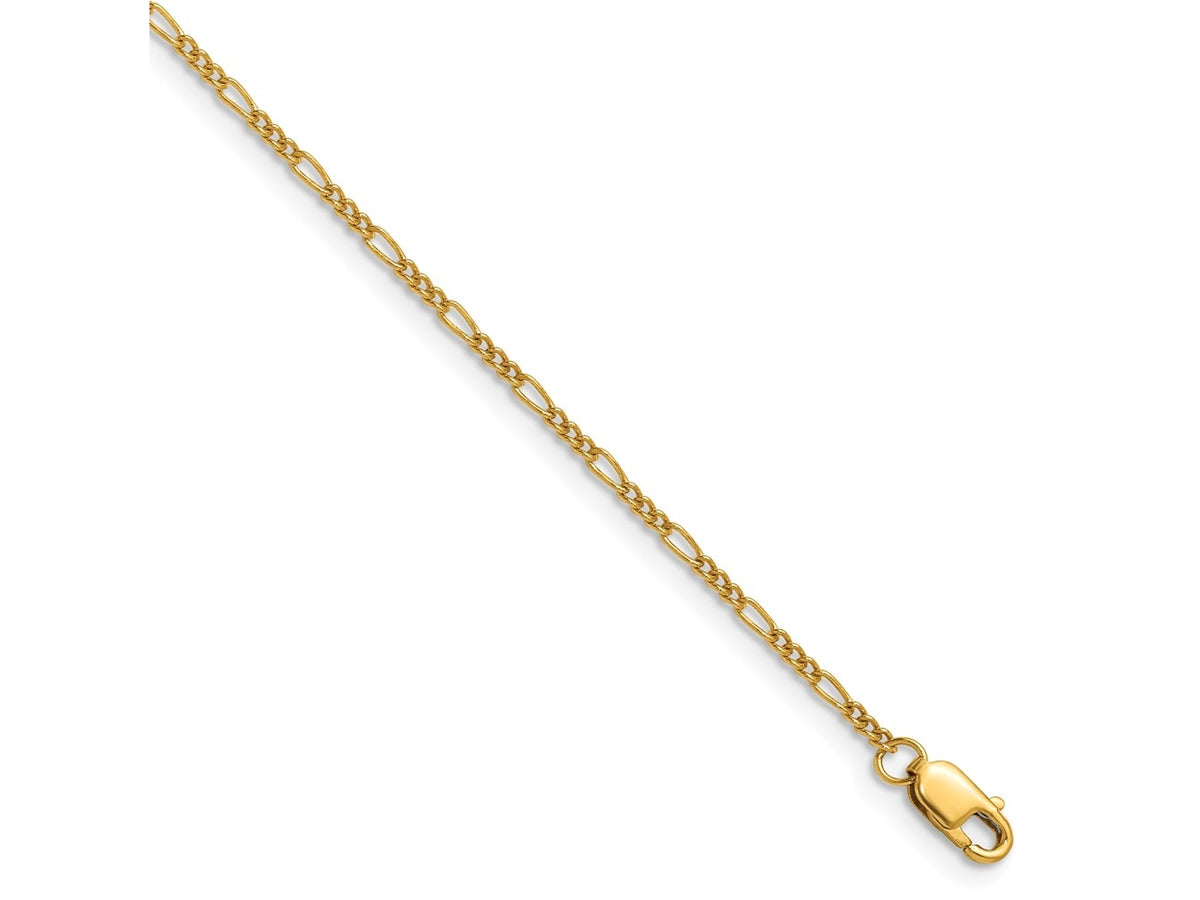FJC Finejewelers 14 kt Yellow Gold Filled 1/20 Filled 1.70mm Figaro with Lobster Clasp 16in Chain 16 Inches x 1.7 mm