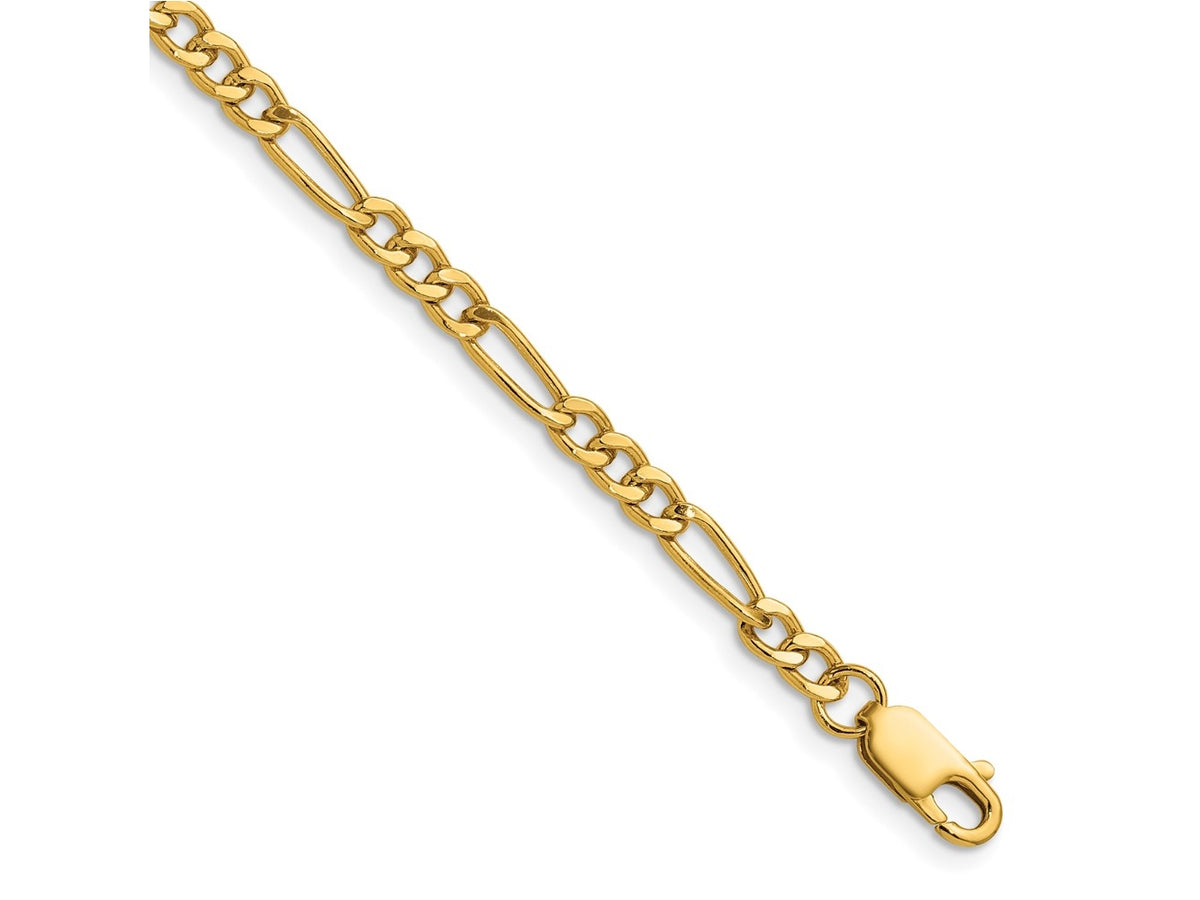 FJC Finejewelers 14 kt Yellow Gold Filled 1/20 Filled Figaro with Lobster Clasp Chain 18 Inches x 3.75 mm