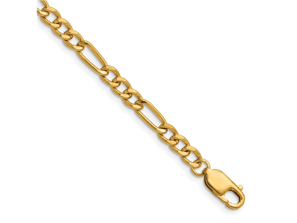 FJC Finejewelers 14 kt Yellow Gold Filled 1/20 Filled Figaro with Lobster Clasp Chain 18 Inches x 4.6 mm