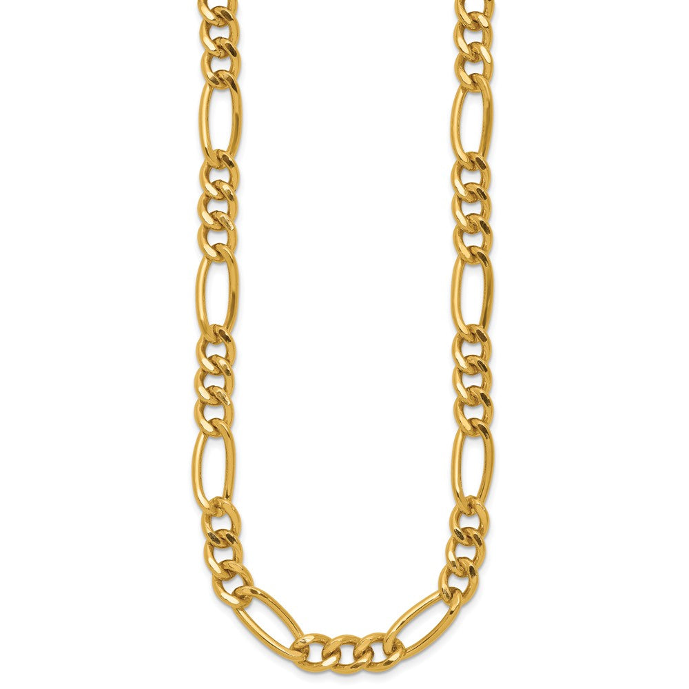 FJC Finejewelers 14 kt Yellow Gold Filled 1/20 Filled Figaro with Lobster Clasp Chain 18 Inches x 7.75 mm