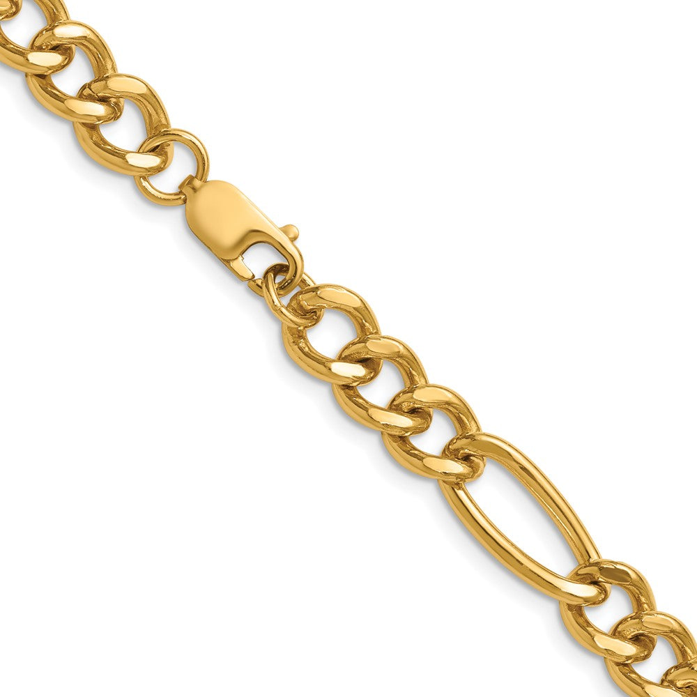 FJC Finejewelers 14 kt Yellow Gold Filled 1/20 Filled Figaro with Lobster Clasp Chain 20 Inches x 7.75 mm
