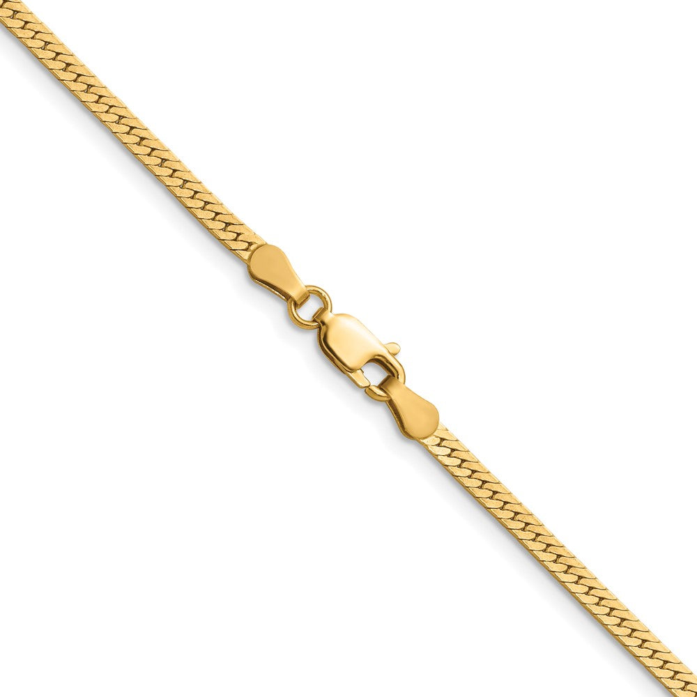 FJC Finejewelers 14 kt Yellow Gold Filled 1/20 Filled Herringbone with Lobster Clasp 16in Chain 16 Inches x 2.5mm