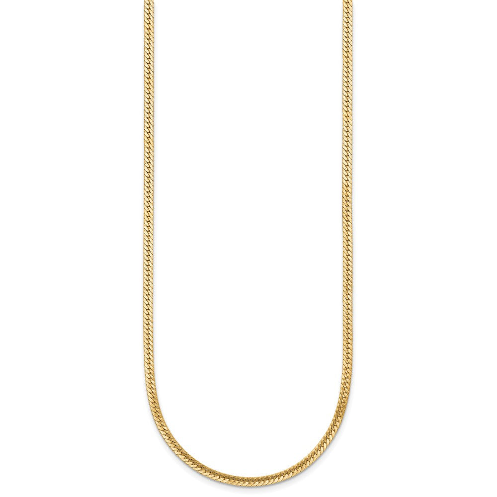 FJC Finejewelers 14 kt Yellow Gold Filled 1/20 Filled Herringbone Lobster Clasp Chain 18 Inches x 2.5 mm