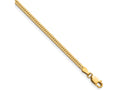 FJC Finejewelers 14 kt Yellow Gold Filled 1/20 Filled Herringbone Lobster Clasp Chain 18 Inches x 2.5 mm