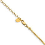 FJC Finejewelers 14 kt Yellow Gold Filled Ball 1/0 Filled Beaded 16in with in ext. Necklace 18 Inches x 2mm