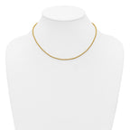 FJC Finejewelers 14 kt Yellow Gold Filled Ball 1/0 Filled Beaded 16in with in ext. Necklace 18 Inches x 2mm