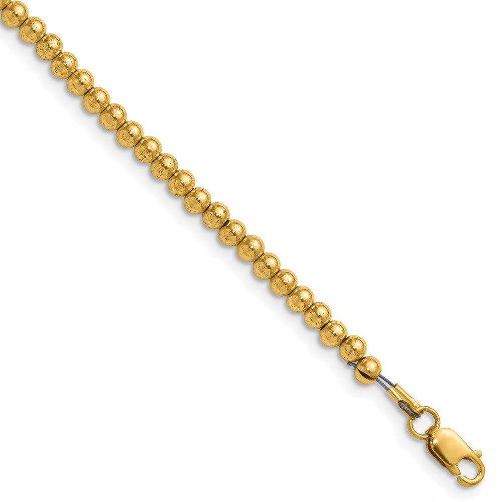 FJC Finejewelers 14 kt Yellow Gold Filled Ball 1/20 Filled Beaded 16in with 2in ext. Necklace 18 Inches x 3mm