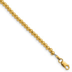 FJC Finejewelers 14 kt Yellow Gold Filled Ball 1/20 Filled Beaded 16in with 2in ext. Necklace 18 Inches x 3mm