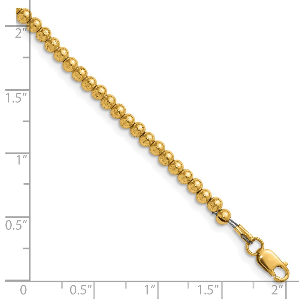 FJC Finejewelers 14 kt Yellow Gold Filled Ball 1/20 Filled Beaded 16in with 2in ext. Necklace 18 Inches x 3mm