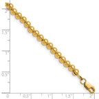 FJC Finejewelers 14 kt Yellow Gold Filled Ball 1/20 Filled Beaded 16in with 2in ext. Necklace 18 Inches x 4mm