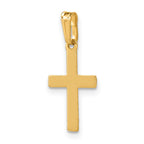 FJC Finejewelers 14 kt Yellow Gold Filled 1/20 Filled Flat Cross Charm 21 mm x 11 mm