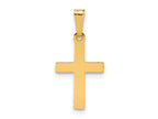 FJC Finejewelers 14 kt Yellow Gold Filled 1/20 Filled Flat Cross Charm 21 mm x 11 mm