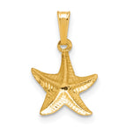 FJC Finejewelers 14 kt Yellow Gold Filled 1/20 Filled Textured Starfish Charm 18 x 12 mm