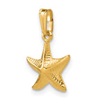 FJC Finejewelers 14 kt Yellow Gold Filled 1/20 Filled Textured Starfish Charm 18 x 12 mm