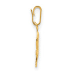 FJC Finejewelers 14 kt Yellow Gold Filled 1/20 Filled Textured Seahorse Charm 18 x 4.4 mm