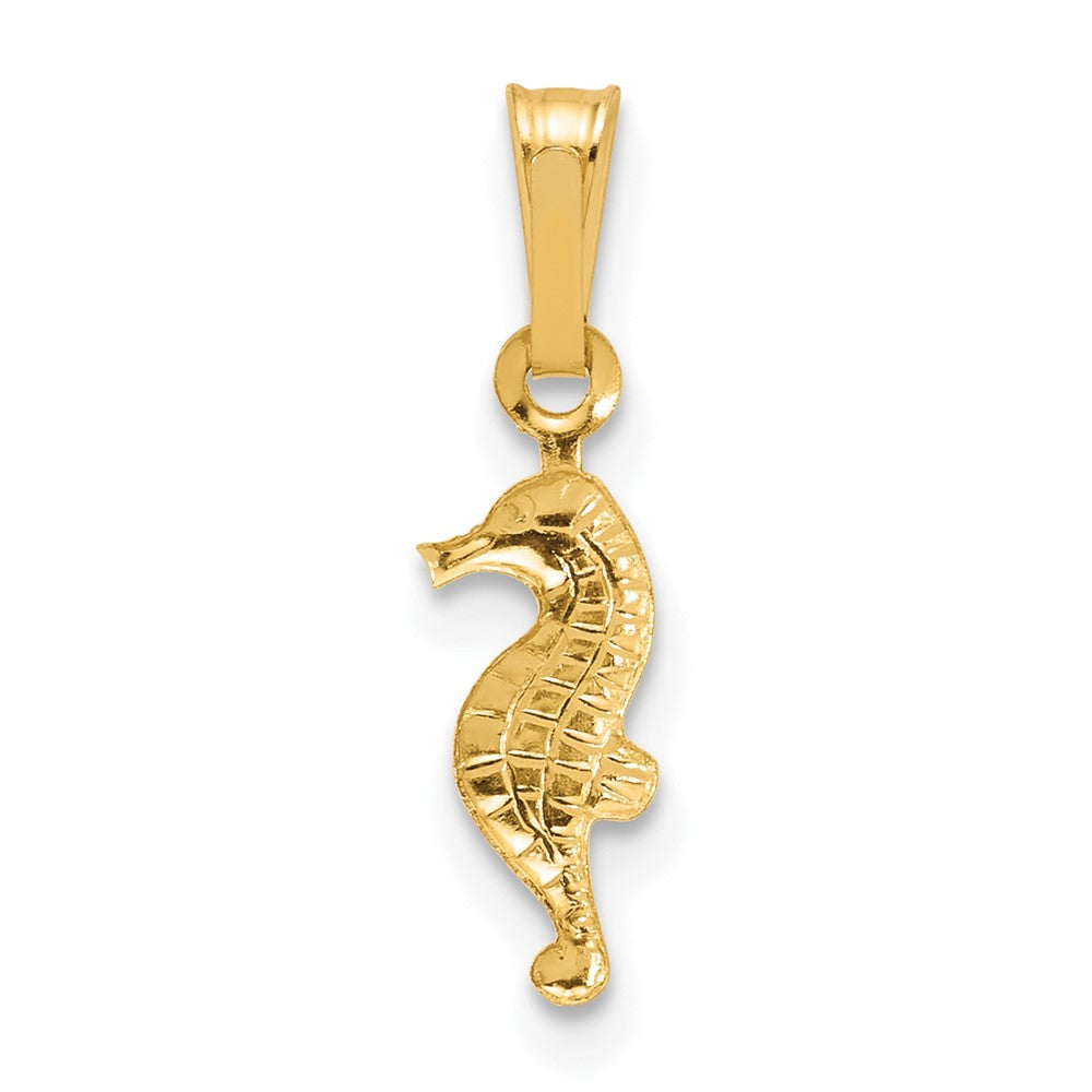 FJC Finejewelers 14 kt Yellow Gold Filled 1/20 Filled Textured Seahorse Charm 18 x 4.4 mm