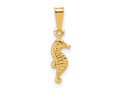 FJC Finejewelers 14 kt Yellow Gold Filled 1/20 Filled Textured Seahorse Charm 18 x 4.4 mm