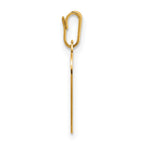 FJC Finejewelers 14 kt Yellow Gold Filled 1/20 Filled 13 x 0.3mm Thick Heart Disc Charm 20 mm x 14 mm