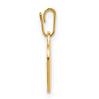 FJC Finejewelers 14 kt Yellow Gold Filled 1/20 Filled 0.5mm Thick Heart Disc Charm 12 mm